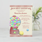 Sweet Surprise Gumball Machine Verjaardag Kaart (Staand voorkant)