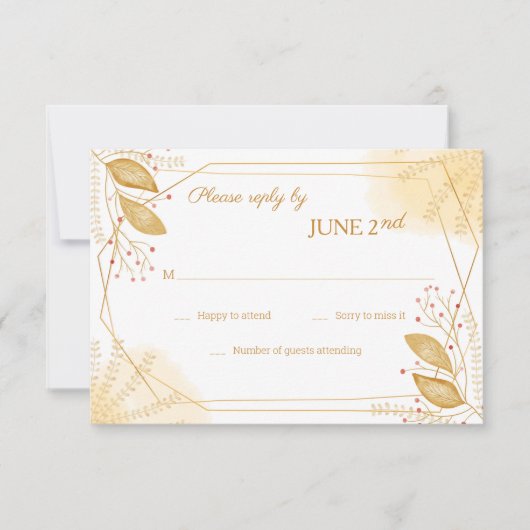 Sweet Surrender RSVP-kaarten Kaart (Voorkant)