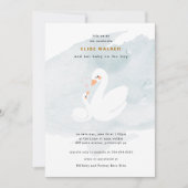 Sweet Swan Baby shower, Swan Princess Kaart (Voorkant)