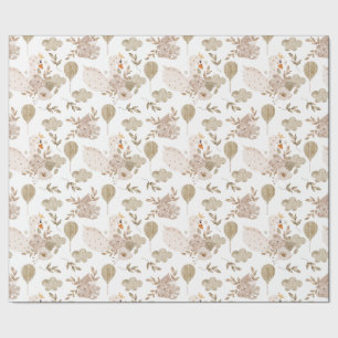  Sweet Swan, Floral Bouquet, ballonnen Cadeaupapier