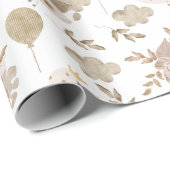  Sweet Swan, Floral Bouquet, Balloons Wrapp Cadeaupapier (Rol Hoek)