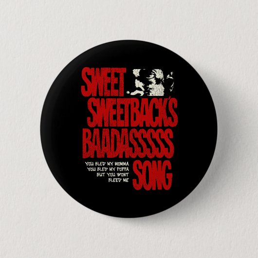 Sweet Sweetbacks bassong Ronde Button 5,7 Cm (Voorkant)