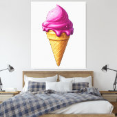 Sweet Swirl - Ice Cream Art Print (Insitu (Slaapkamer))