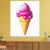 Sweet Swirl - Ice Cream Art Print (Insitu (Woonkamer))