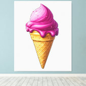 Sweet Swirl - Ice Cream Art Print (Insitu (Houten vloer))