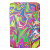 Sweet Swirls: The Bubblegum Marble Delight beroemd Badmat (Voorkant Verticaal)