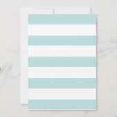 Sweet Table Baby shower Invitation - Blauw Kaart (Achterkant)