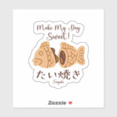 Sweet Taiyaki Fish Japan Souvenir Sticker (Vel)