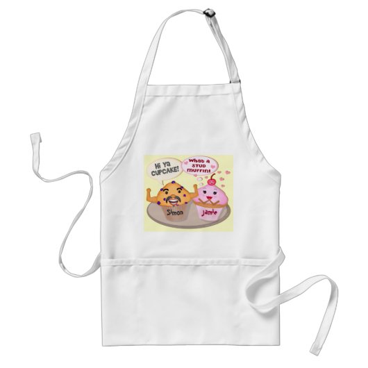 Sweet Talk Funny Retro Apron aanpassen Standaard Schort (Voorkant)