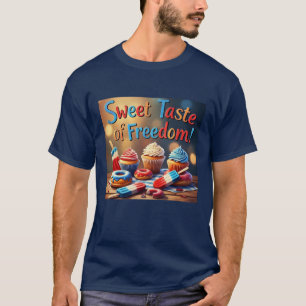 Sweet Taste of Freedom Desserts Mannen T-Shirt
