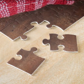 Sweet Tasty Syrup Pancakes Red Berries Food Rustic Legpuzzel (Zijkant)