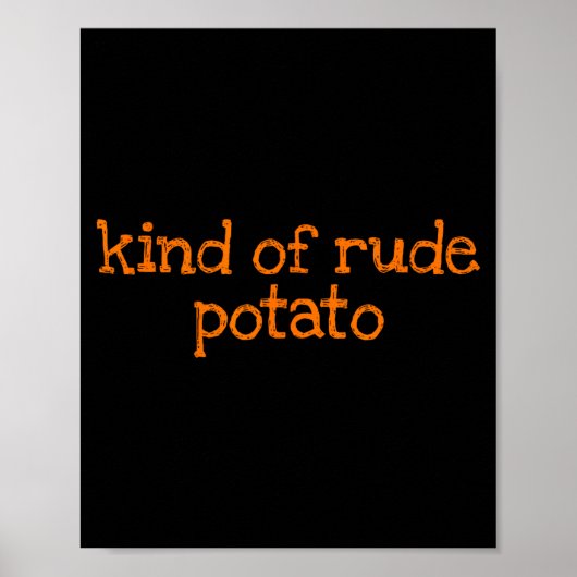 Sweet Tato And Kind Of Rude Tato Funny Matching Co Poster (Voorkant)