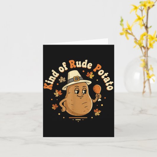 Sweet Tato And Kind Of Rude Tato  Kaart (Gele Bloem)