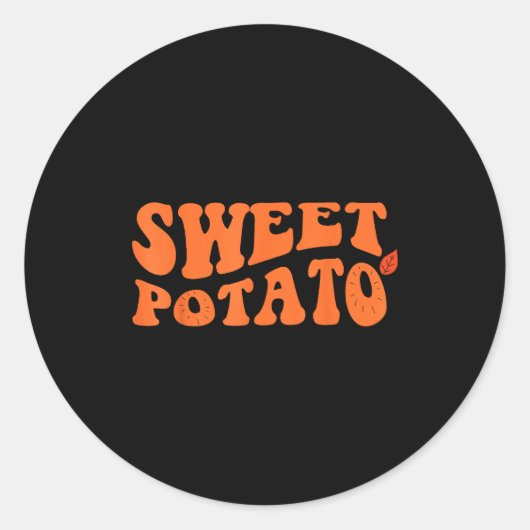 Sweet Tato And Kind Of Rude Tato Ronde Sticker (Voorkant)