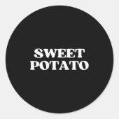 Sweet Tato Kind Of Rude Tato Thanksgiving Couples  Ronde Sticker (Voorkant)