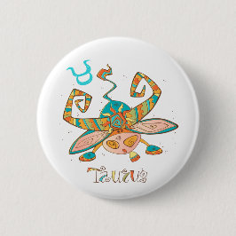 Sweet Taurus Bull Ronde Button 5,7 Cm
