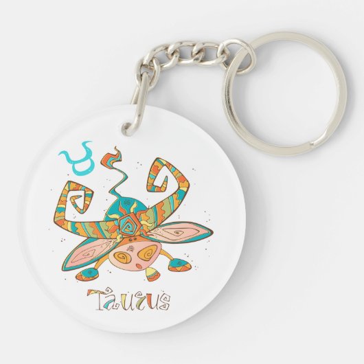 Sweet Taurus Bull Sleutelhanger (Achterkant)