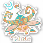 Sweet Taurus Bull Sticker (Voorkant)