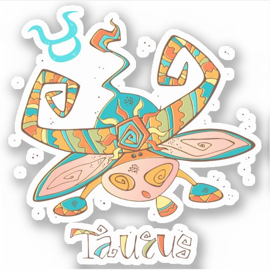 Sweet Taurus Bull Sticker (Voorkant)