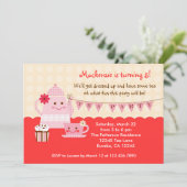 Sweet Tea Birthday Party Invitation Kaart (Staand voorkant)