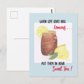 Sweet Tea Briefkaart (Voorkant / Achterkant)