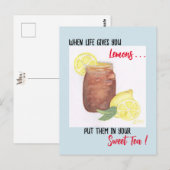 Sweet Tea Briefkaart (Voorkant / Achterkant)