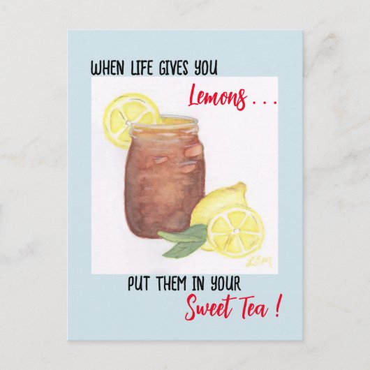 Sweet Tea Briefkaart (Voorkant)