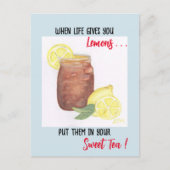 Sweet Tea Briefkaart (Voorkant)