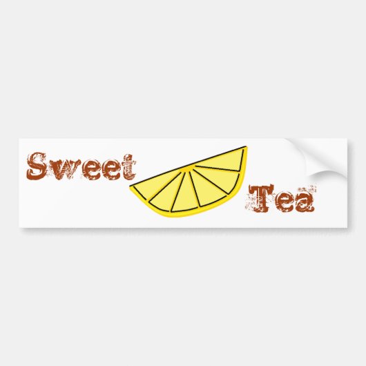 Sweet Tea Bumpersticker (Voorkant)