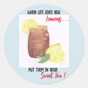 Sweet Tea Classic Ronde Sticker