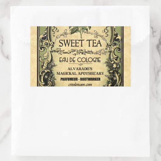 Sweet Tea Eau de Cologne  Label (Tas)