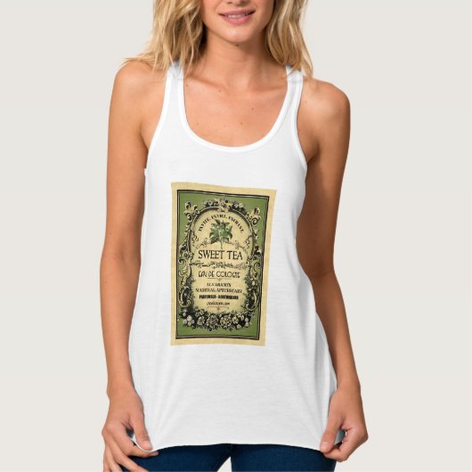 Sweet Tea Eau de Cologne Label Tanktop (Voorkant)