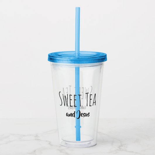 Sweet Tea en Jesus Acryl Drinkbeker (Voorkant)