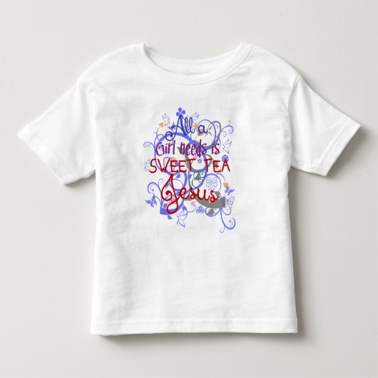 Sweet Tea en Jesus Kinder Shirts (Voorkant)