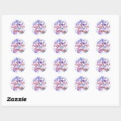 Sweet Tea en Jesus Ronde Sticker (Vel)
