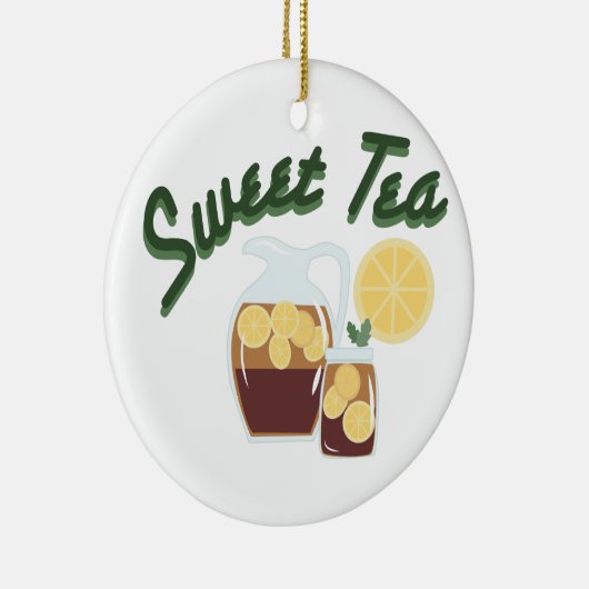 Sweet Tea Keramisch Ornament (Rechts)