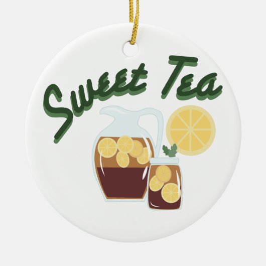 Sweet Tea Keramisch Ornament (Voorkant)