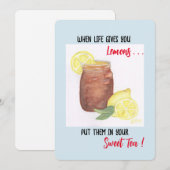 Sweet Tea Note Kaart (Voorkant / Achterkant)