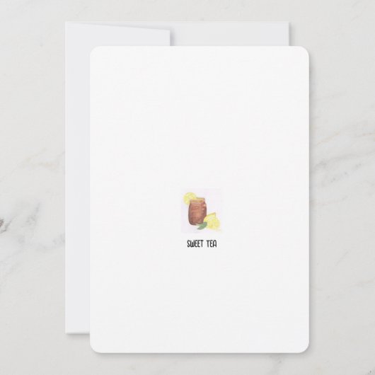 Sweet Tea Note Kaart (Achterkant)