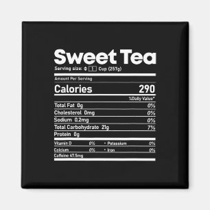 Sweet Tea Nutrition Feiten Leuke Thanksgiving Kers Magneet