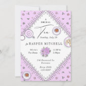 Sweet Tea Party Lavender Vrijgezellenfeest Kaart (Voorkant)