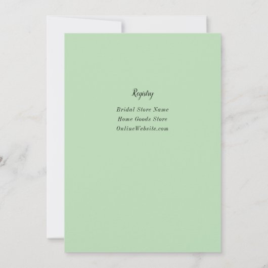 Sweet Tea Party Lavender Vrijgezellenfeest Kaart (Achterkant)