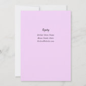 Sweet Tea Party Mint Green Lavender Vrijgezellenfe Kaart (Achterkant)