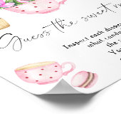 Sweet tea party - raad de zoete puinhoop poster (Hoek)