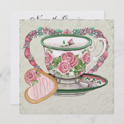 Sweet Tea Party - SRF Kaart (Voorkant / Achterkant)