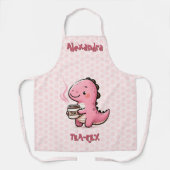 Sweet Tea-Rex gepersonaliseerde dinosaurus dierenw Schort (Voorkant)