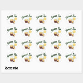 Sweet Tea Ronde Sticker (Vel)