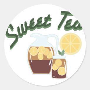 Sweet Tea Ronde Sticker