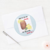 Sweet Tea Ronde Sticker (Envelop)