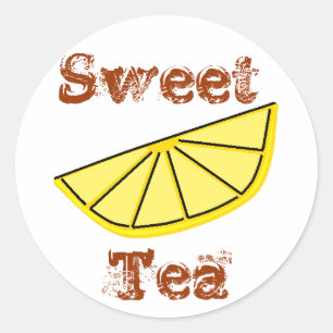 Sweet Tea Ronde Sticker